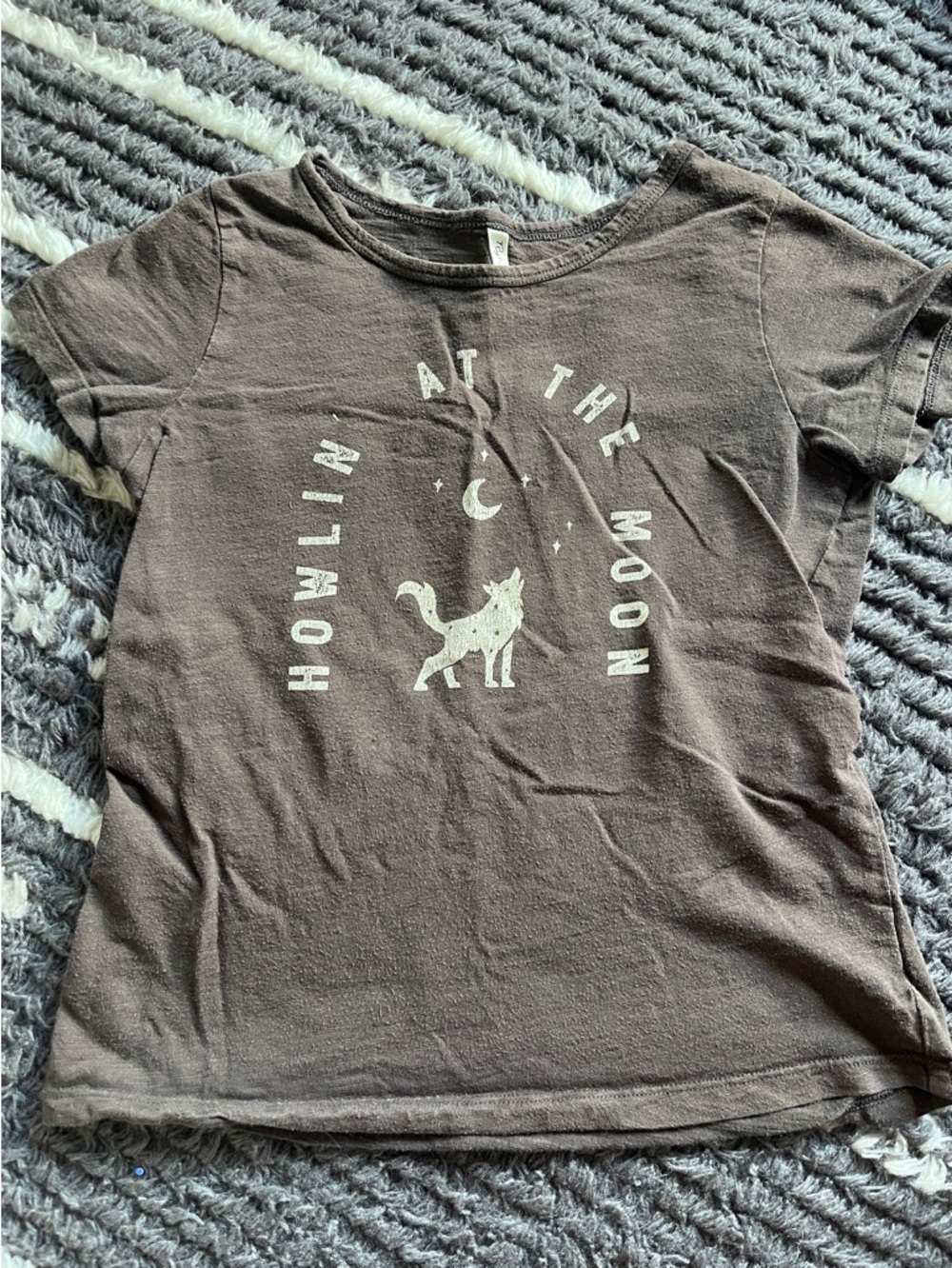 Rylee + Cru Brown Short-Sleeve Fox Graphic Tee